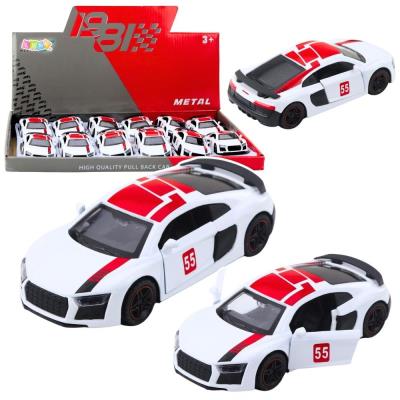 Opakowanie Samochód metalowy z napędem biały 1:43