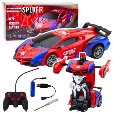 Opakowanie Samochód Robot Spider R/C 2w1 światło dźwięk