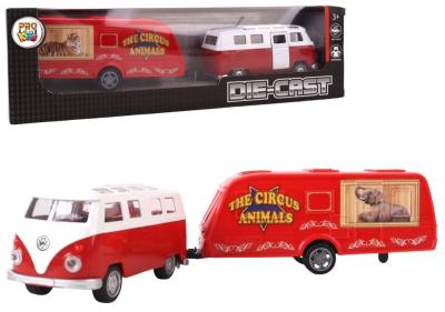 Opakowanie Samochód Van z przyczepą kempingową metal