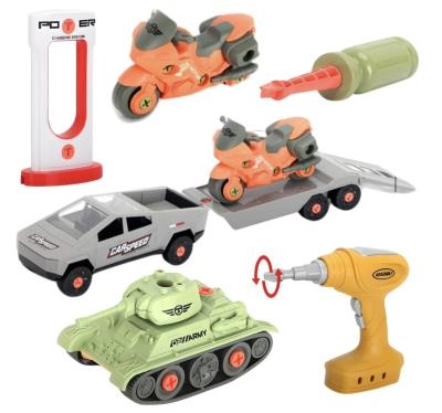 Opakowanie Samochód z przyczepą i czołgiem