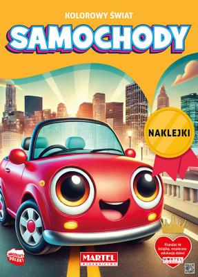 Okładka książki Samochody. Kolorowy świat. Kolorowanka z naklejkami