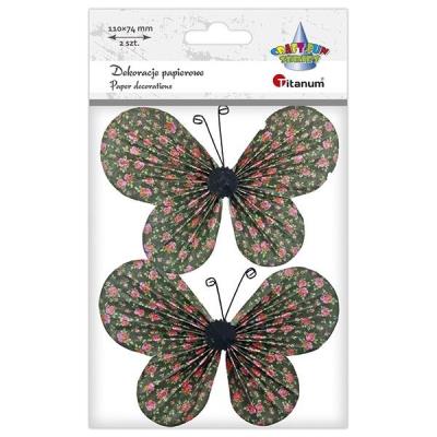 Opakowanie Samoprzylepne papierowe motyle 110x74mm 2szt