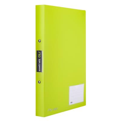Opakowanie Segregator ringowy PP Rio z kieszenią i miejscem do opisu zielony