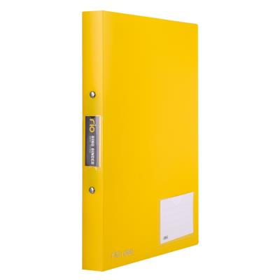 Opakowanie Segregator ringowy PP Rio z kieszenią i miejscem do opisu zółty