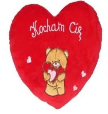 Opakowanie Serce Kocham Cię - Miś 20cm