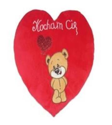 Opakowanie Serce Kocham Cię - Miś 48cm