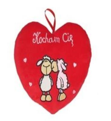 Opakowanie Serce Kocham Cię - Owce 15cm