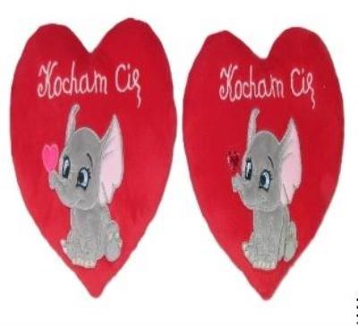 Opakowanie Serce Kocham Cię - Słonik 15cm MIX
