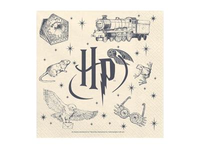 Opakowanie Serwetki Harry Potter beżowe 33x33cm 20szt