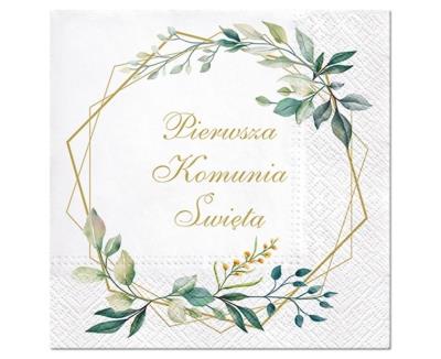 Opakowanie Serwetki Komunia 33x33cm 20szt