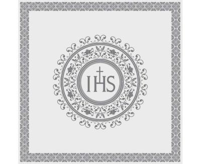 Opakowanie Serwetki Komunia IHS srebrny 33x33cm 20szt