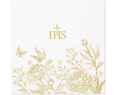 Opakowanie Serwetki papierowe Komuinia Ptaki i peonie 33x33cm