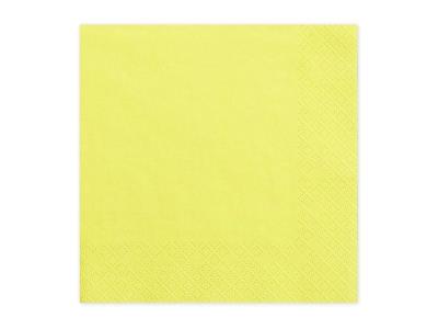 Opakowanie Serwetki trójwarstwowe żółte 33x33cm 20szt