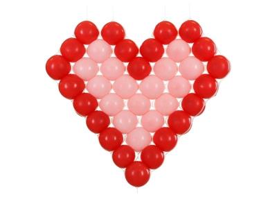 Siatka balonowa serce 63x58cm. Wydawca: PartyDeco. SmakLiter.pl Opakowanie Siatka balonowa serce 63x58cm