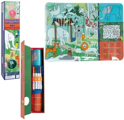 Opakowanie Silikonowa mata z łamigłowkami i grami Dżungla