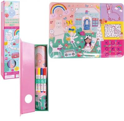 Opakowanie Silikonowa mata z łamigłowkami i grami Tęczowe...