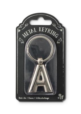 Opakowanie Silver Letter Keyring - brelok do kluczy litera A