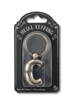 Opakowanie Silver Letter Keyring - brelok do kluczy litera C