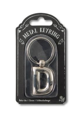 Opakowanie Silver Letter Keyring - brelok do kluczy litera D