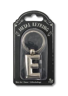 Opakowanie Silver Letter Keyring - brelok do kluczy litera E