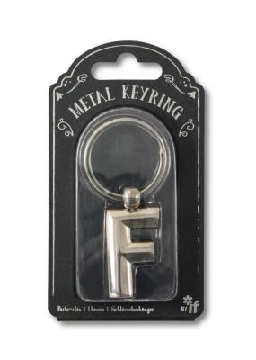 Opakowanie Silver Letter Keyring - brelok do kluczy litera F