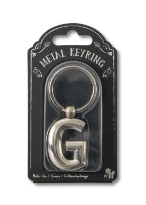 Opakowanie Silver Letter Keyring - brelok do kluczy litera G