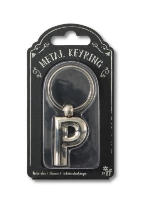Opakowanie Silver Letter Keyring - brelok do kluczy litera P