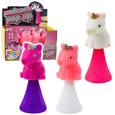 Opakowanie Skaczący jednorożec na sprężynie Pop Up 10cm MIX