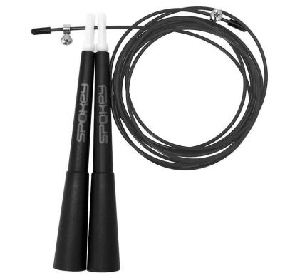 Skakanka regulowa czarna. Wydawca: Spokey. SmakLiter.pl Opakowanie Skakanka regulowa czarna