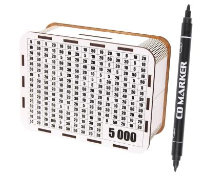 Opakowanie Skarbonka duża wykreślanka 5000+Marker