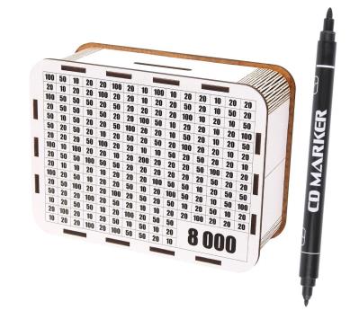 Opakowanie Skarbonka duża wykreślanka 8000+Marker