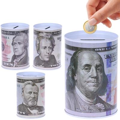 Opakowanie Skarbonka metalowa banknot dolar