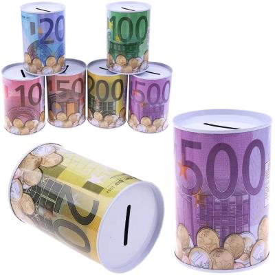 Opakowanie Skarbonka metalowa banknot euro