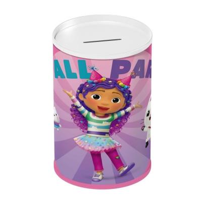 Skarbonka metalowa Koci domek Gabi 10x15cm. Wydawca: Diakakis. SmakLiter.pl Opakowanie Skarbonka metalowa Koci domek Gabi 10x15cm