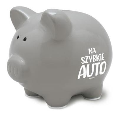 Opakowanie Skarbonka Pastel-Na szybkie auto