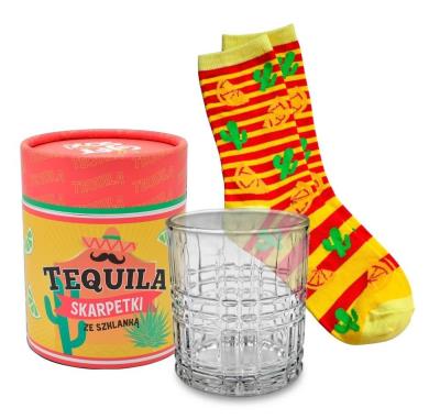 Opakowanie Skarpetki Gift Me Sox w szklance Tequila