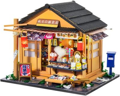 Opakowanie Składany Drewniany Model LED Corner Grocery Store