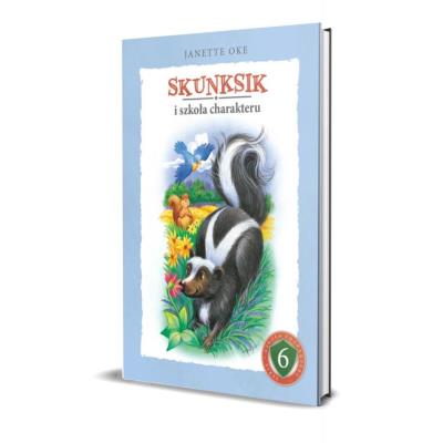 Skunksik i szkoła charakteru. Autor: Oke Janette. SmakLiter.pl Okładka książki Skunksik i szkoła charakteru