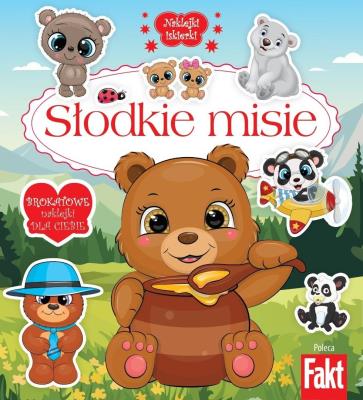 Okładka książki Słodkie misie. Brokatowe naklejki dla ciebie