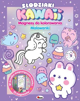 Okładka książki Słodziaki KAWAII. Magnesy do kolorowania