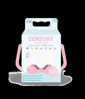 Opakowanie Słoik sensoryczny do napełniania wodą różowy Bubble Gum