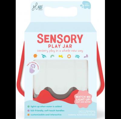 Opakowanie Słoik sensoryczny do napełnienia wodą czerwony