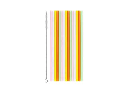Opakowanie Słomki plastikowe mix kolorów 20cm 30szt