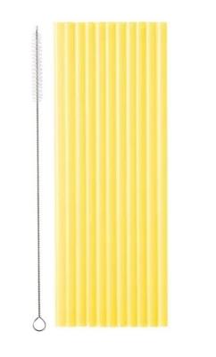 Opakowanie Słomki plastikowe żółte 23cm 12 szt