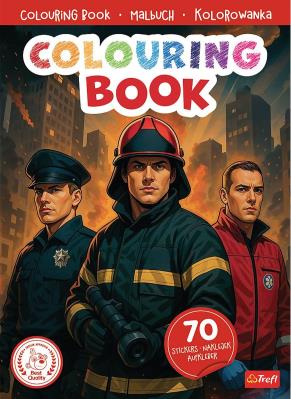 Okładka książki Służby. Kolorowanka z naklejkami