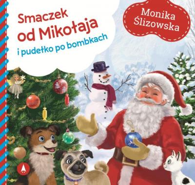 Okładka książki Smaczek od Mikołaja i pudełko po bombkach