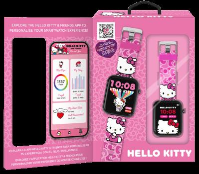 Opakowanie Smartwatch z Bluetooth Hello Kitty 12 funkcji i aplikacja Hello Kitty HK50264