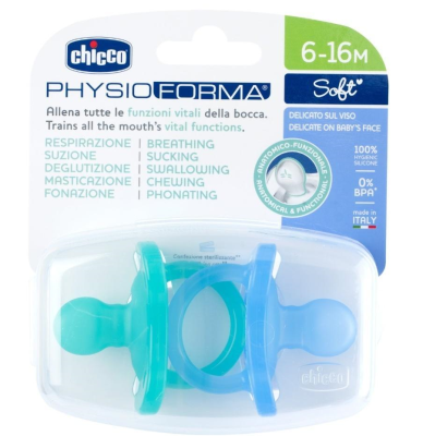 Opakowanie Smoczek uspokajający Soft niebieski 2szt 6-16m