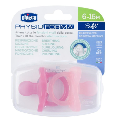 Opakowanie Smoczek uspokajający Soft różowy 2szt 6-16m