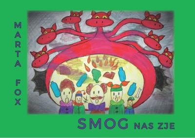 Smog nas zje. Autor: Marta Fox. SmakLiter.pl Okładka książki Smog nas zje